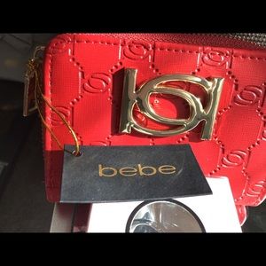 Beautiful Bebe wallet with gold embellishment